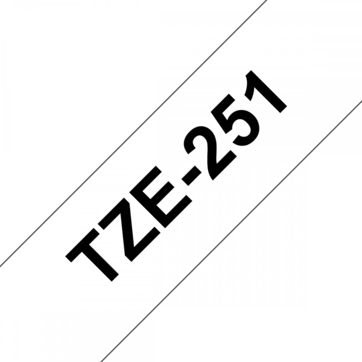 סרט שחור על לבן 24 מ"מ Brother TZE-251 - Image 2
