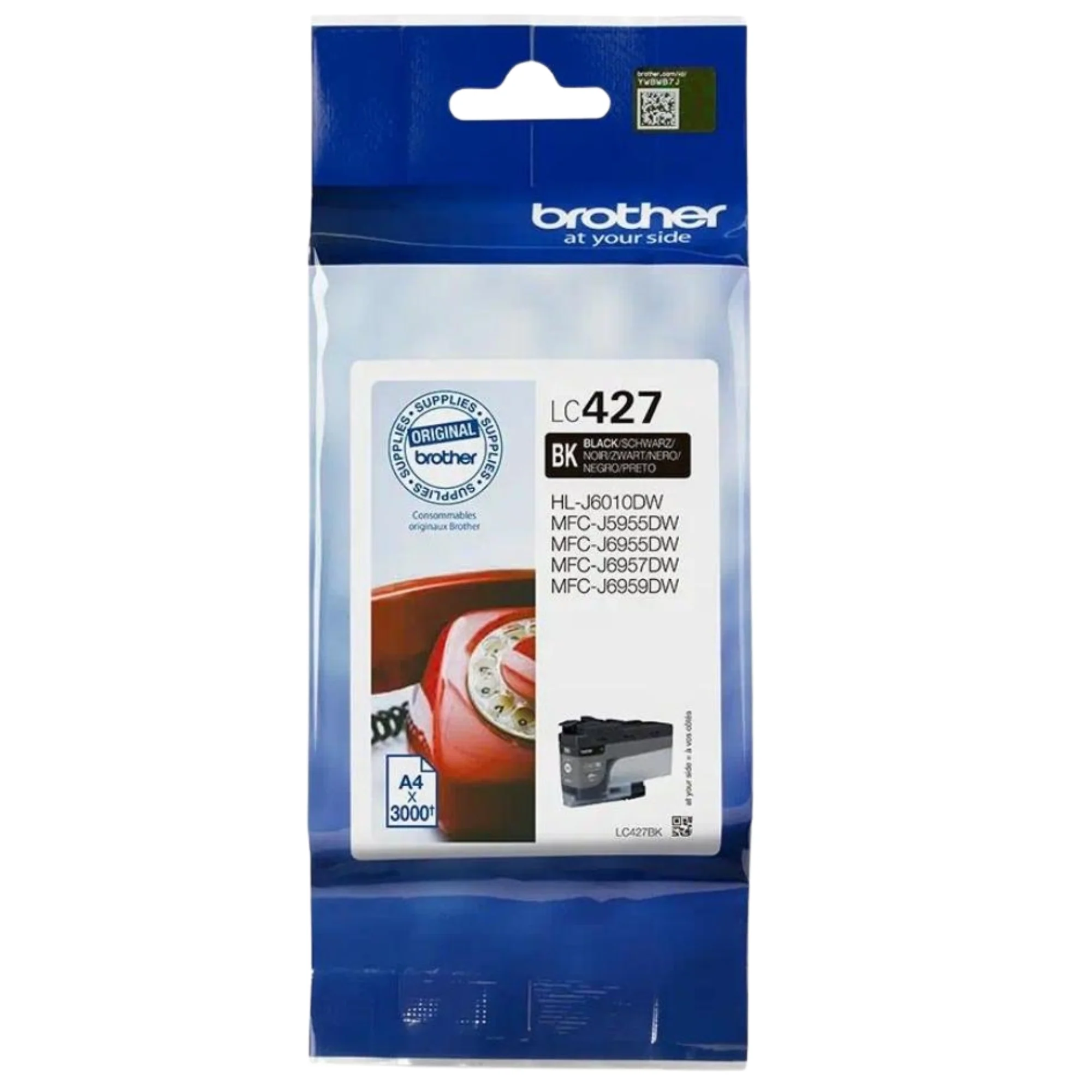 ראש דיו עד 3,000 דף דגם Brother LC427BK שחור - Image 3