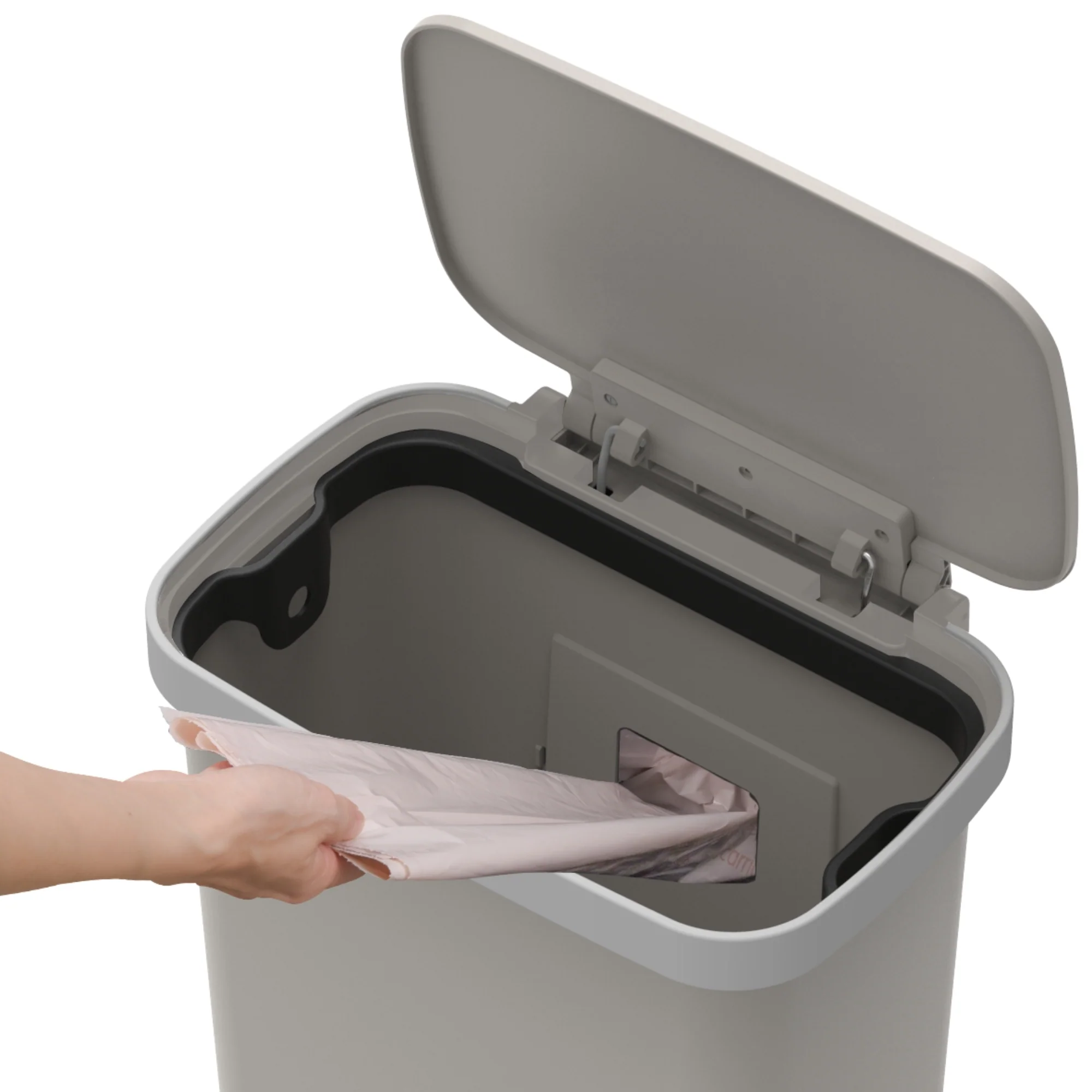 פח דוושה פלסטיק Buona Casa Vicenza 50L - Image 10