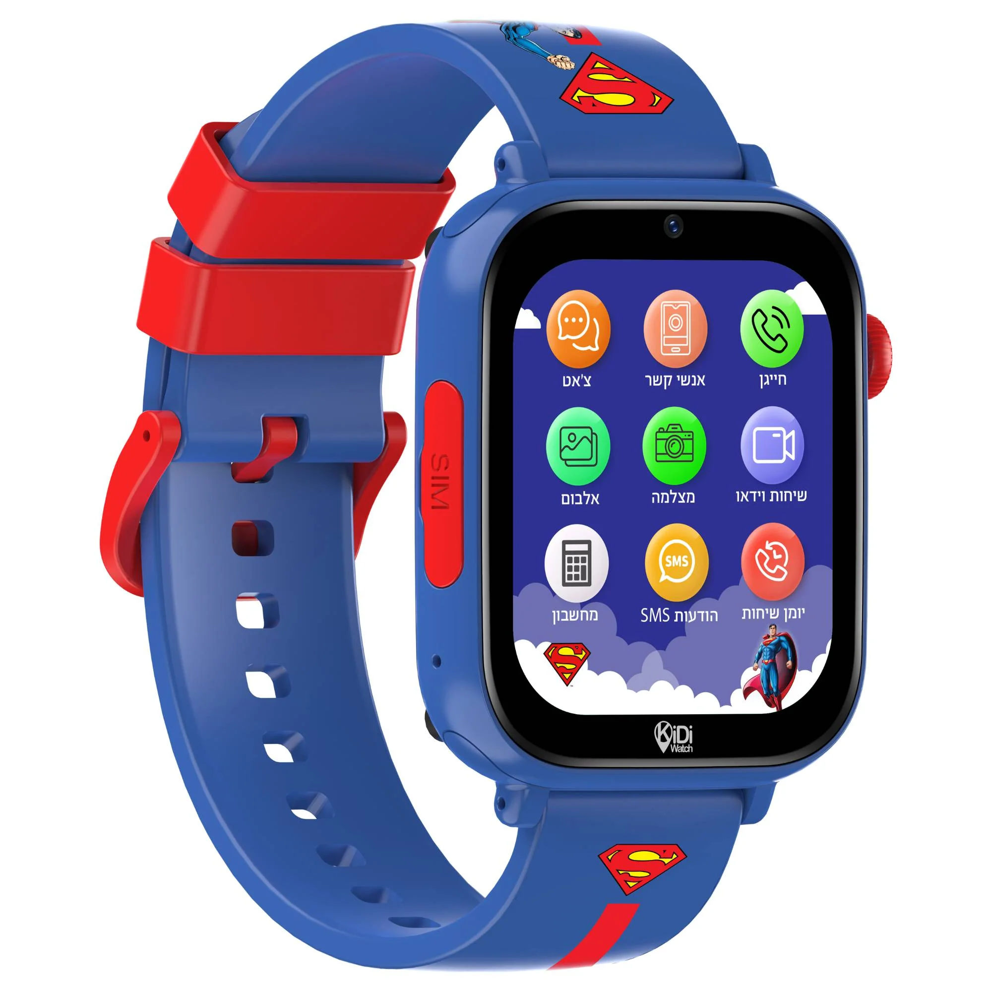שעון חכם לילדים KidiWatch Friends Superman (2026) 4G שנה אחריות ע"י היבואן הרשמי - Image 3