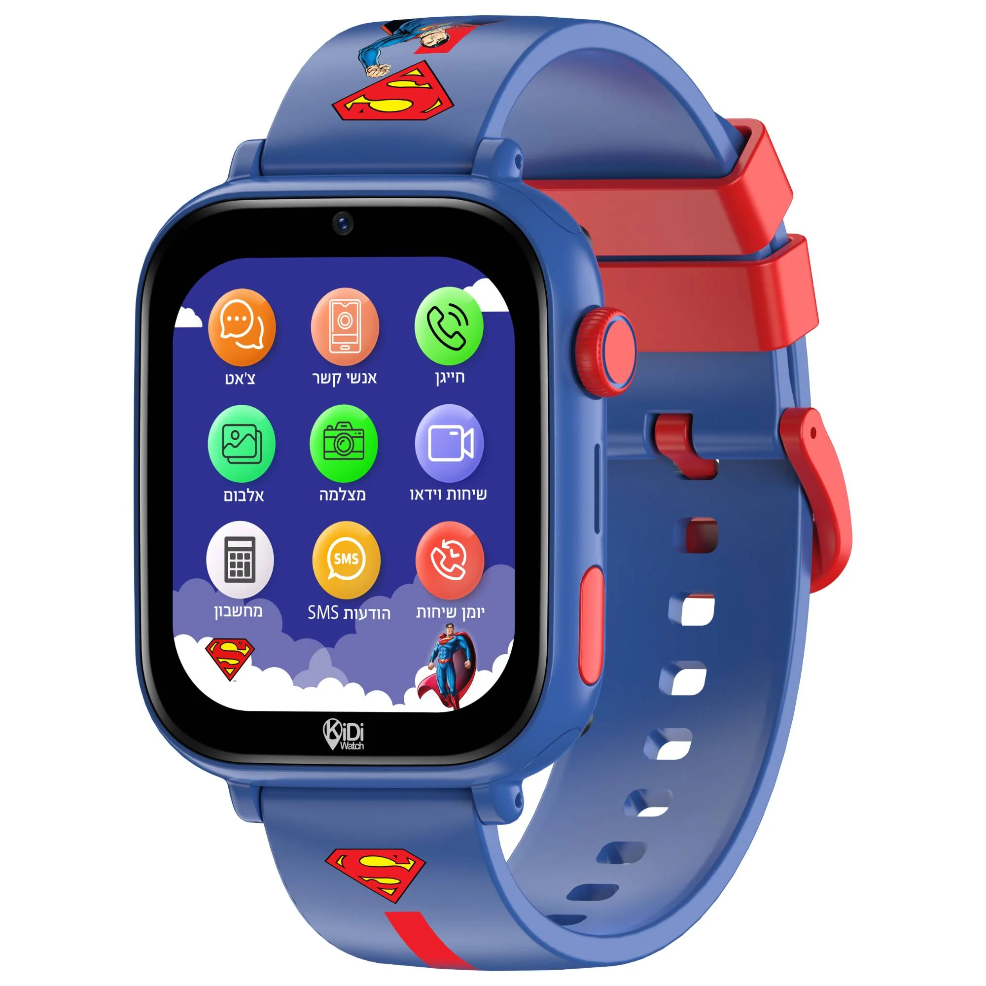 שעון חכם לילדים KidiWatch Friends Superman (2026) 4G שנה אחריות ע"י היבואן הרשמי - Image 4