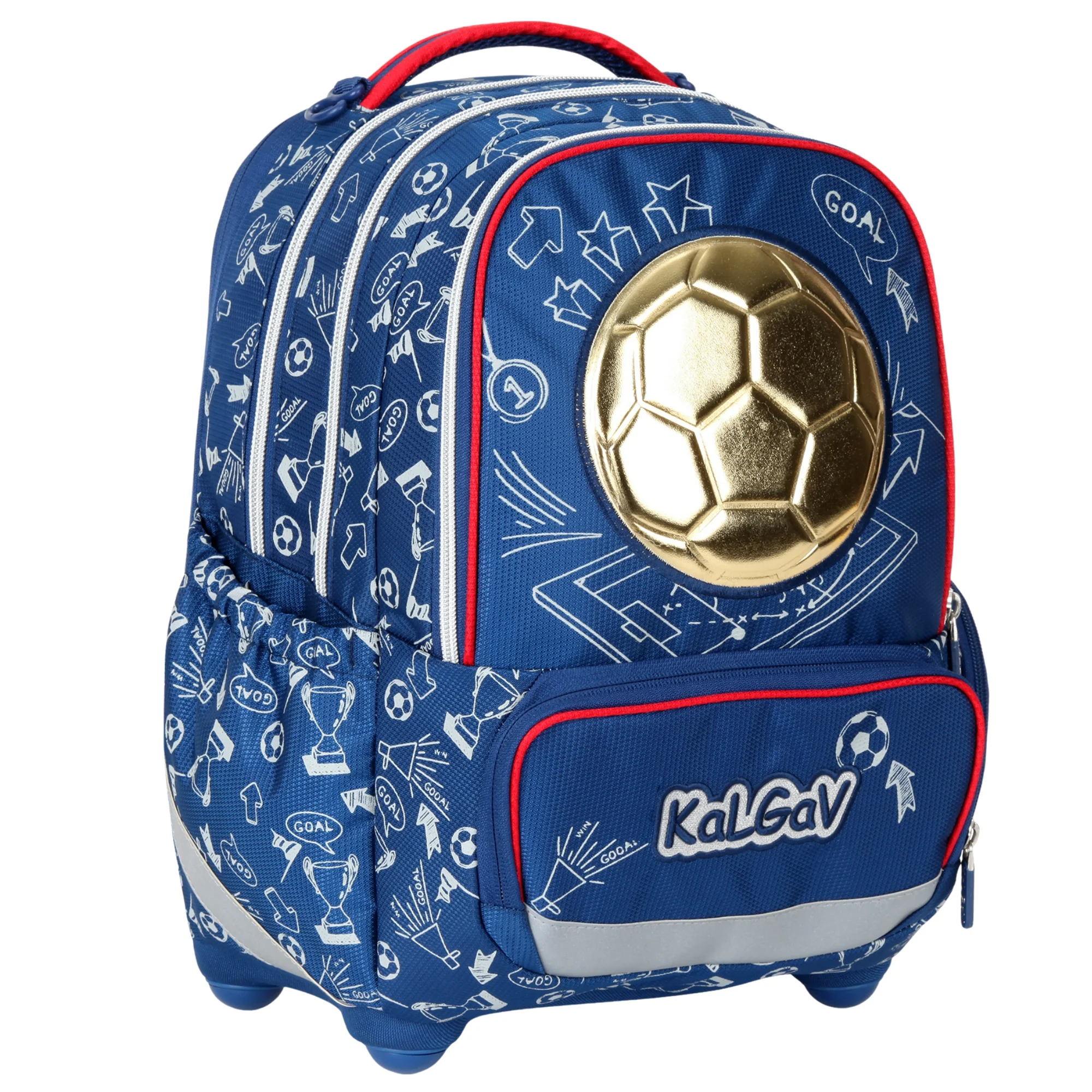 תיק גב אורטופדי  X-Fix Soccer Ball כחול - Image 2