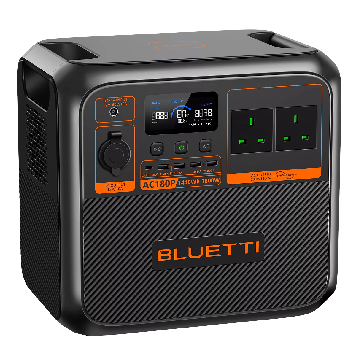 תחנת כוח ניידת Bluetti AC180P | 1800W | 1440Wh