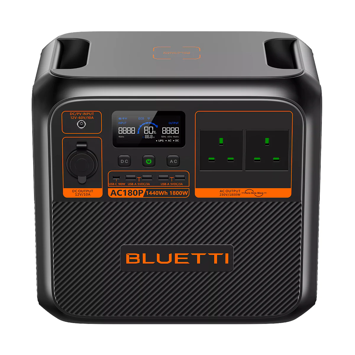 תחנת כוח ניידת Bluetti AC180P | 1800W | 1440Wh - Image 2