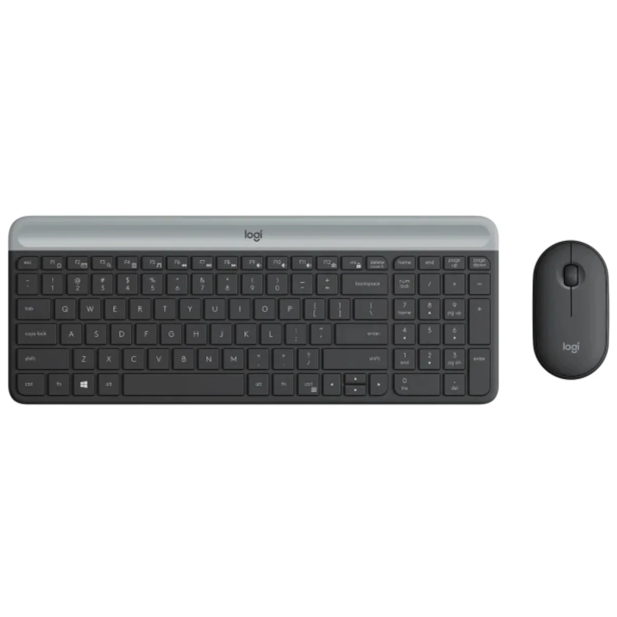 סט מקלדת ועכבר Logitech MK470 - אפור