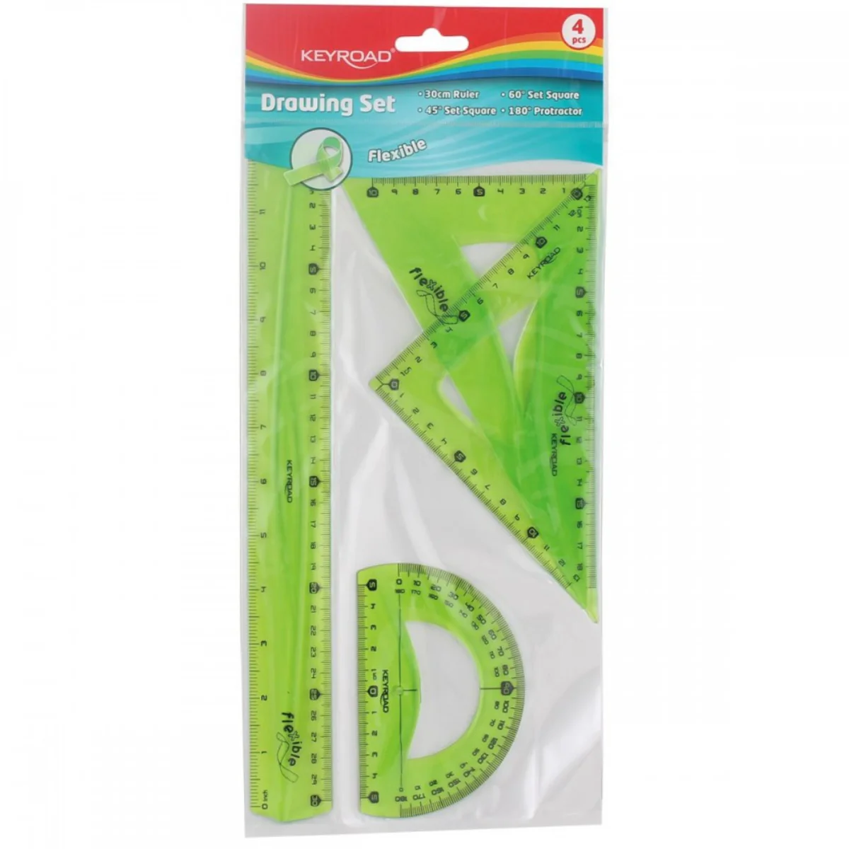 סט הנדסה גמיש 4 חלקים Keyroad ירוק