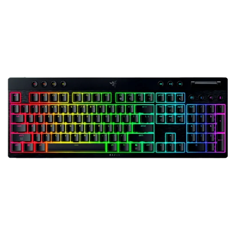 מקלדת גיימינג אלחוטית Razer Blackwidow V4 Low-p Hyperspeed O.S