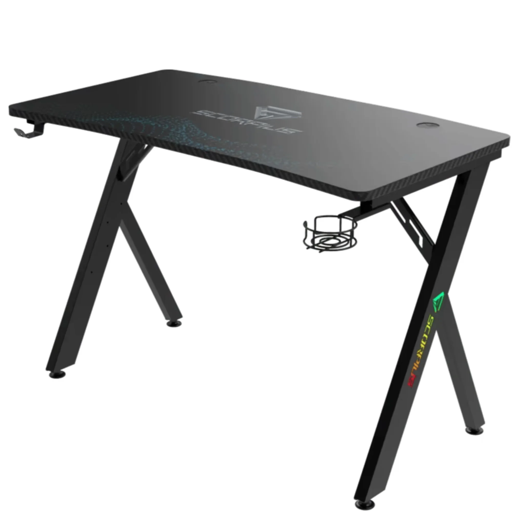 שולחן גיימינג Scorpius Deskpro-HJ RGB 140 - Image 2