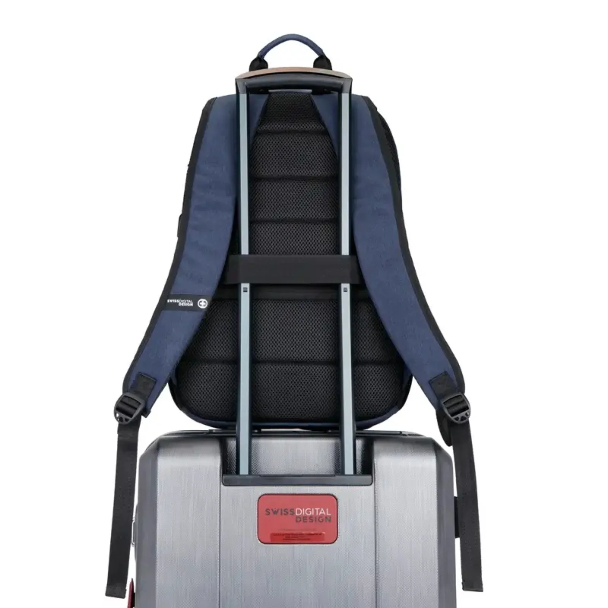 תיק גב למחשב 16" Biberstein Swiss Digital כחול - Image 6