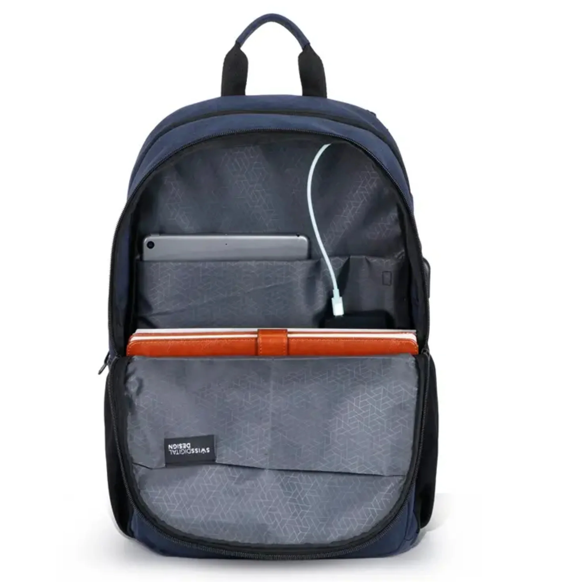 תיק גב למחשב 16" Biberstein Swiss Digital כחול - Image 7