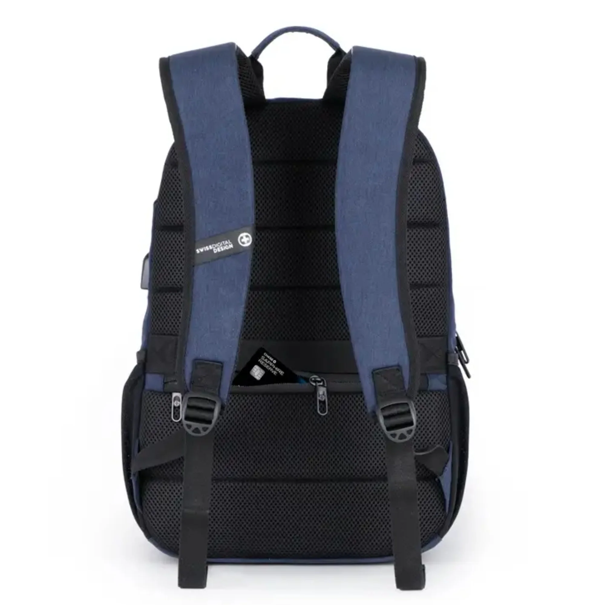 תיק גב למחשב 16" Biberstein Swiss Digital כחול - Image 9
