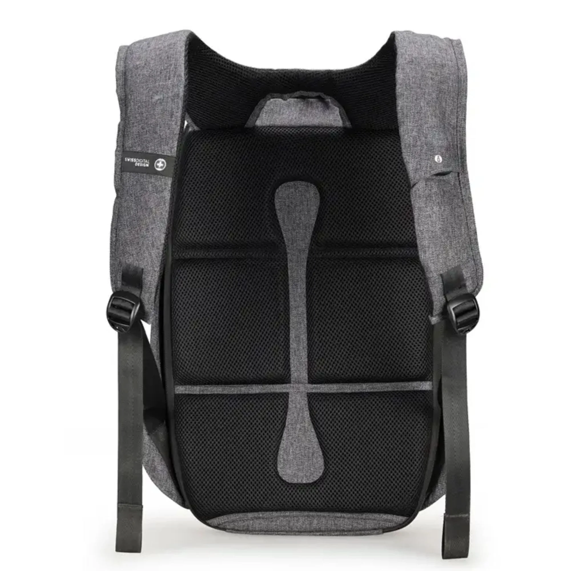 תיק גב למחשב 16" Swiss Digital Cosmo שחור אפור - Image 4