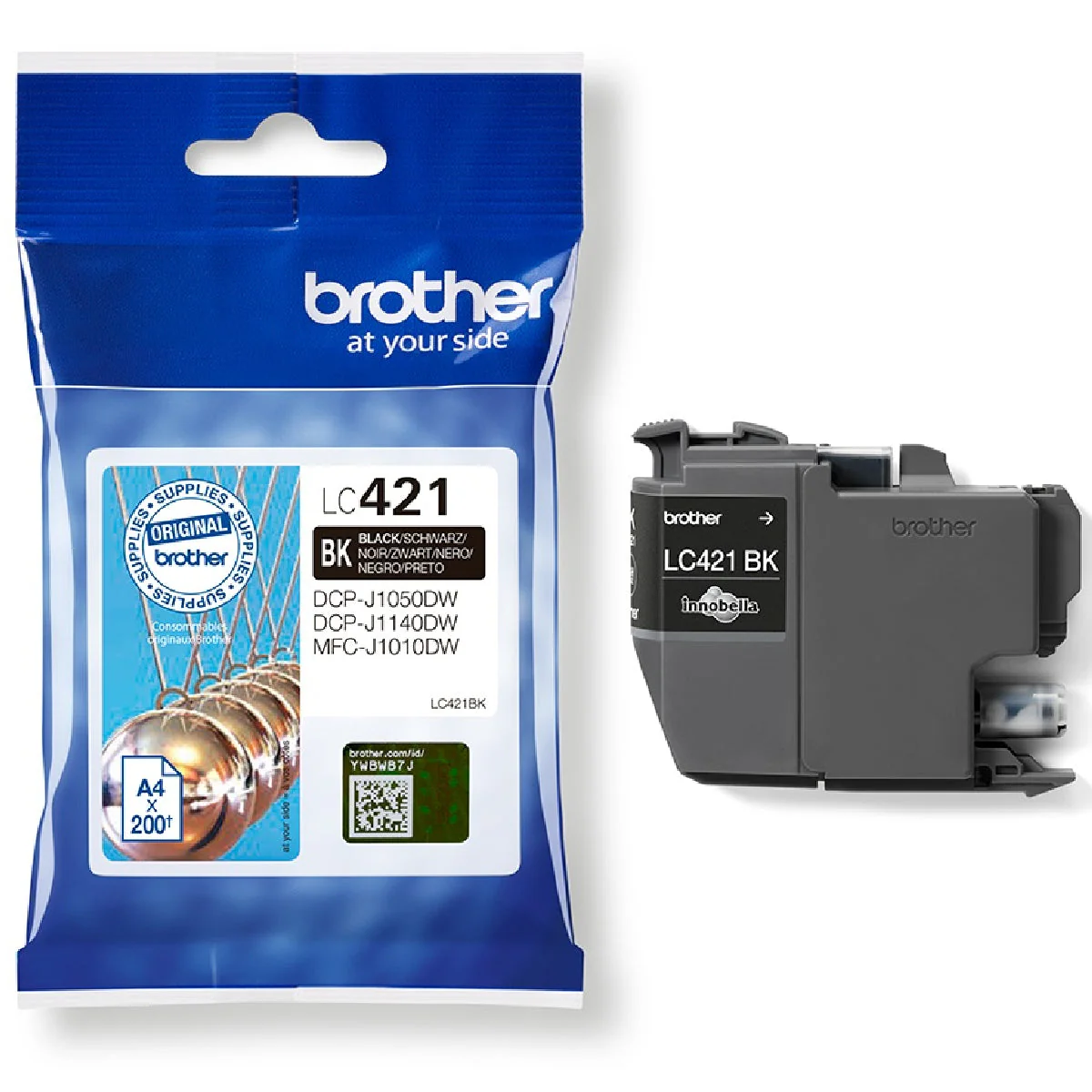 ראש דיו שחור Brother LC421 - Image 3