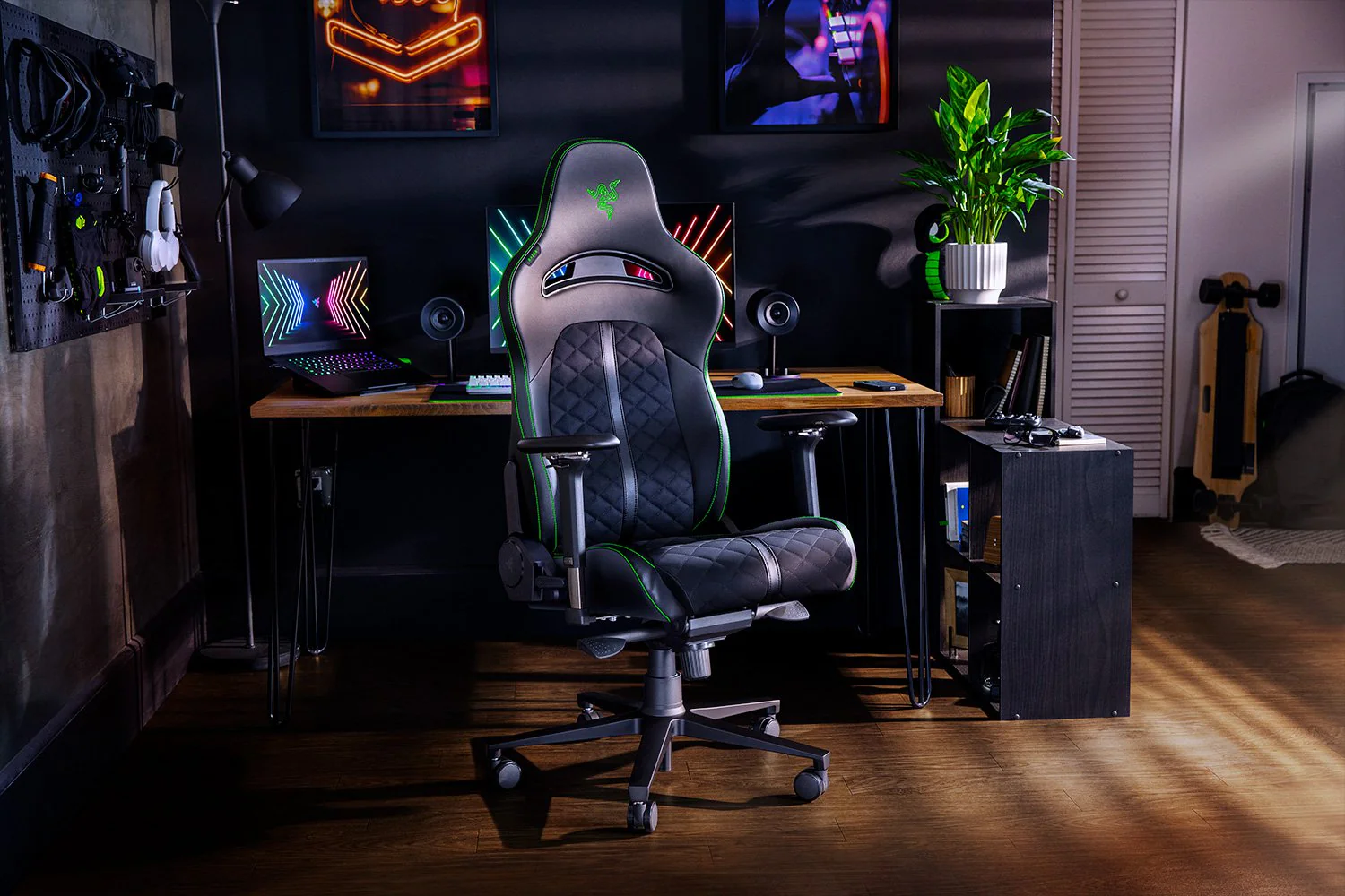 כיסא גיימינג Razer Enki שחור-ירוק - Image 4