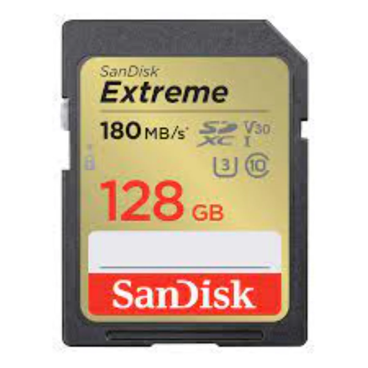 כרטיס זיכרון SanDisk Extreme SD EX 4K 180MB/s V30 128GB