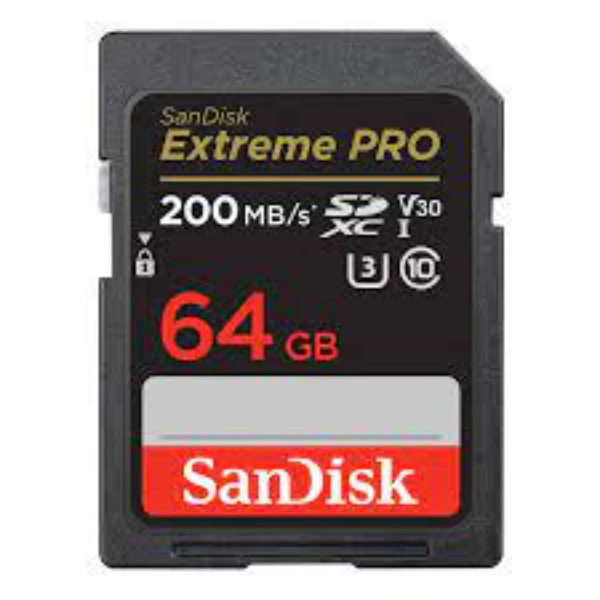 כרטיס זיכרון SanDisk Extreme SD EX 4K 200MB/s V30 64GB
