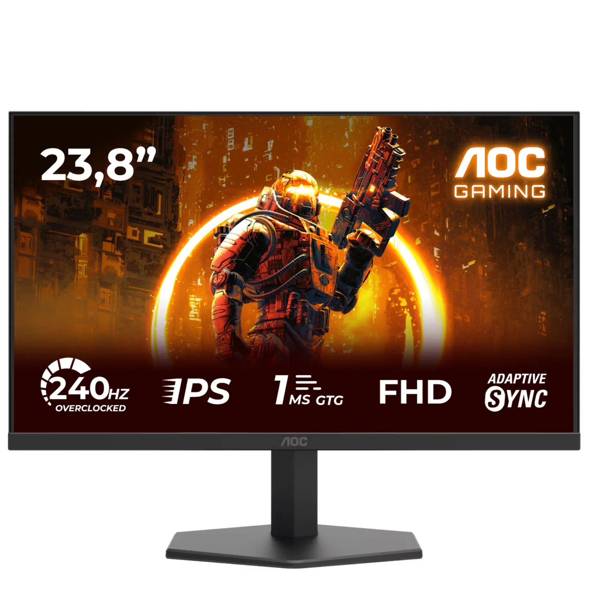 מסך גיימינג "23.8 AOC 24G11ZE Gaming 240Hz IPS