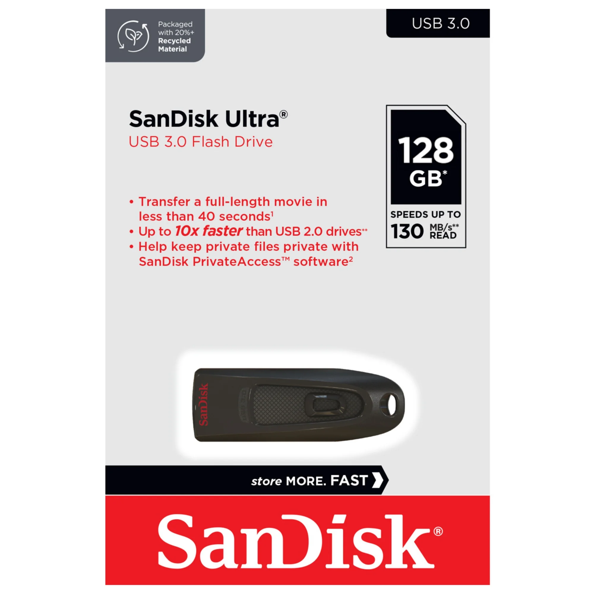 זיכרון נייד SanDisk Ultra Z48 128GB - Image 4
