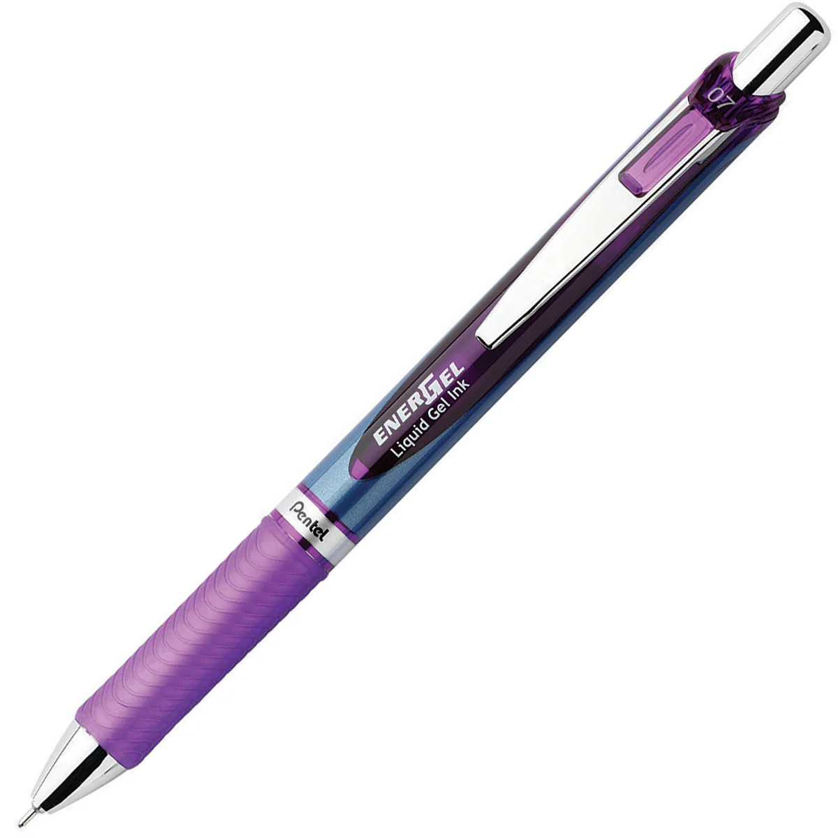 עט רולר ג'ל 0.7 כחול Pentel BLN77 - Image 3