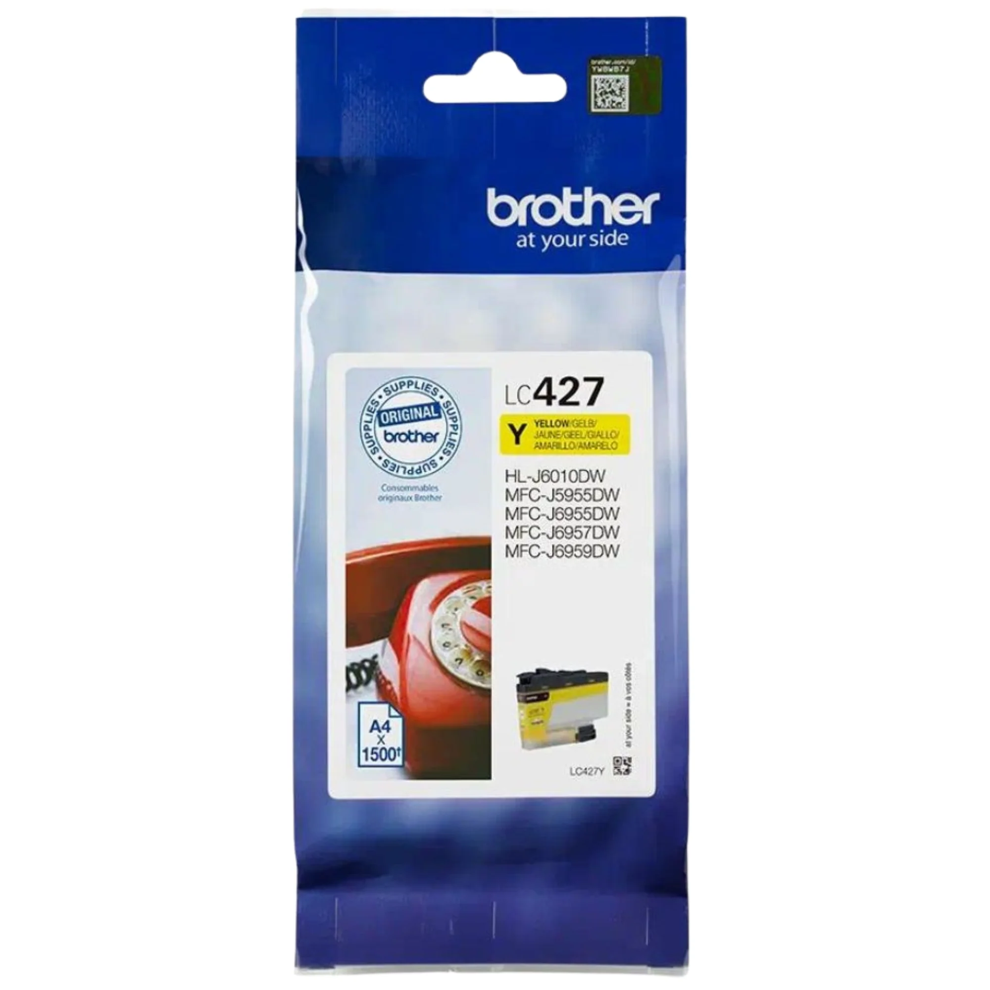 ראש דיו עד 1,500 דף דגם Brother LC427M אדום - Image 3