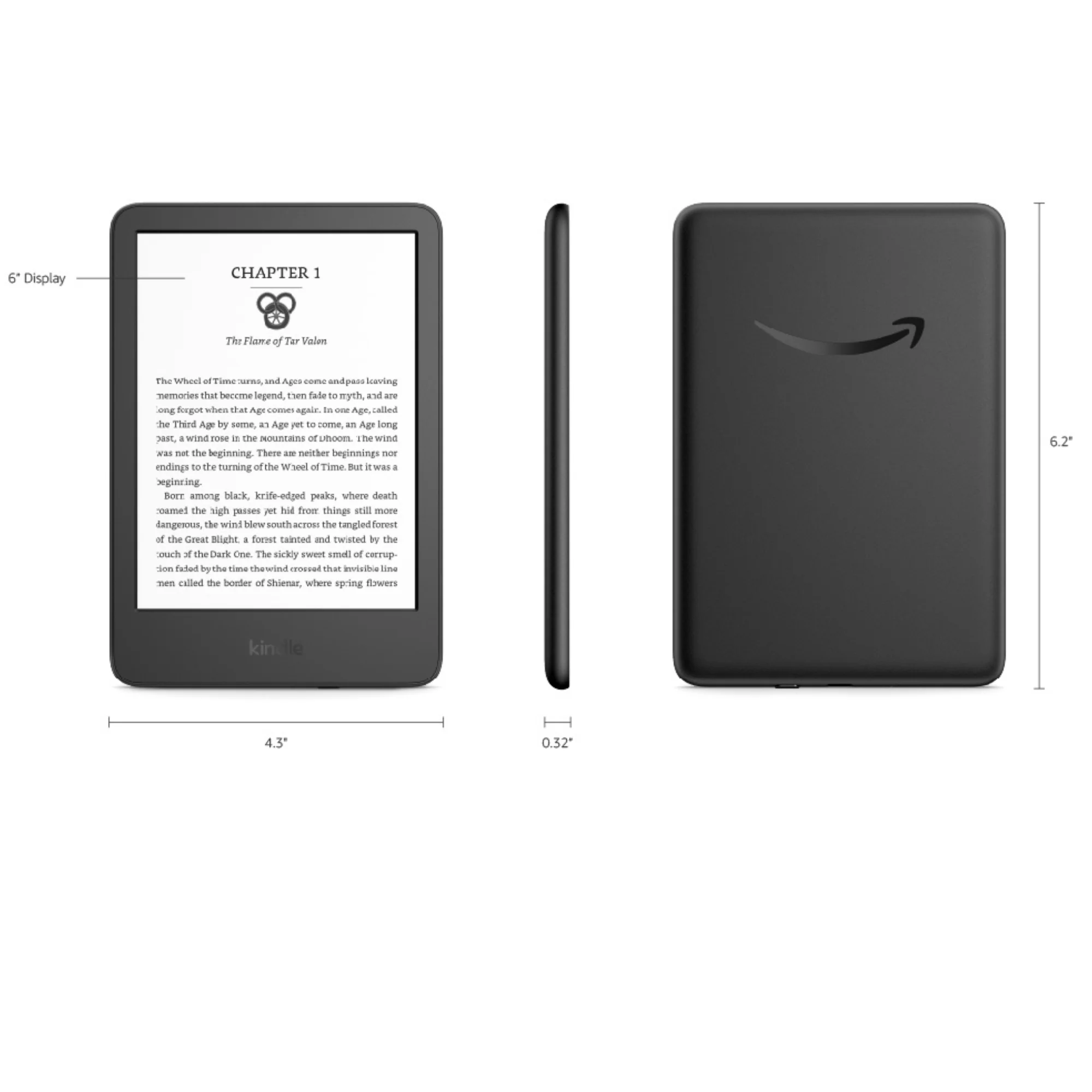 קורא ספרים (2024) Amazon Kindle Touch 16GB-"6 - Image 3