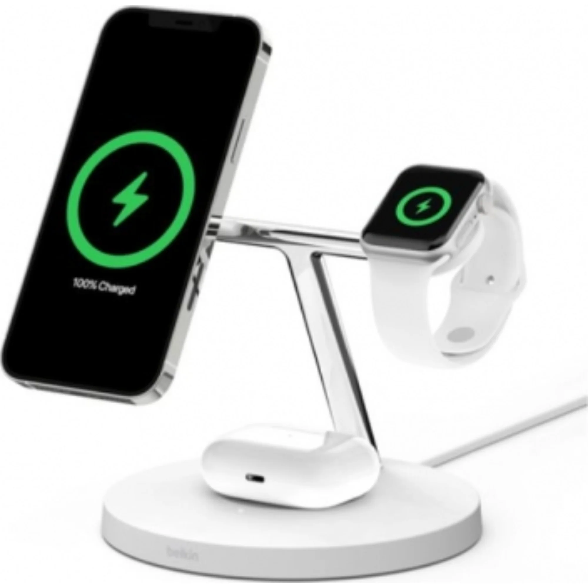 מעמד טעינה Boost Charge 3 In1 Magsafe 15w לבן - Image 6