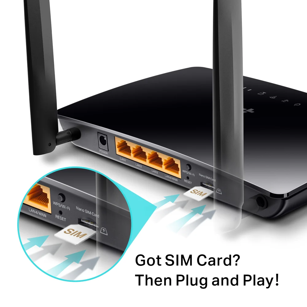 נתב אלחוטי MR6400 Wireless N 4G LTE Router TP-link - Image 4