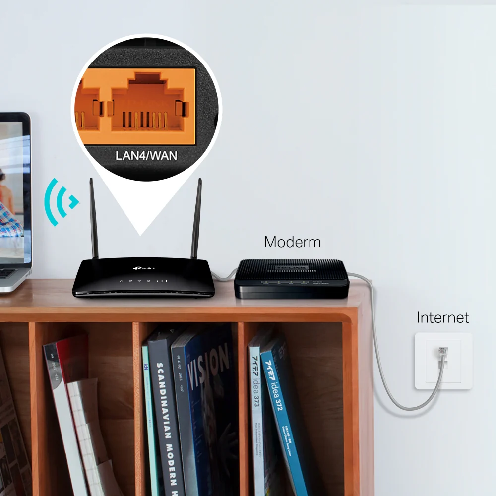 נתב אלחוטי MR6400 Wireless N 4G LTE Router TP-link - Image 6