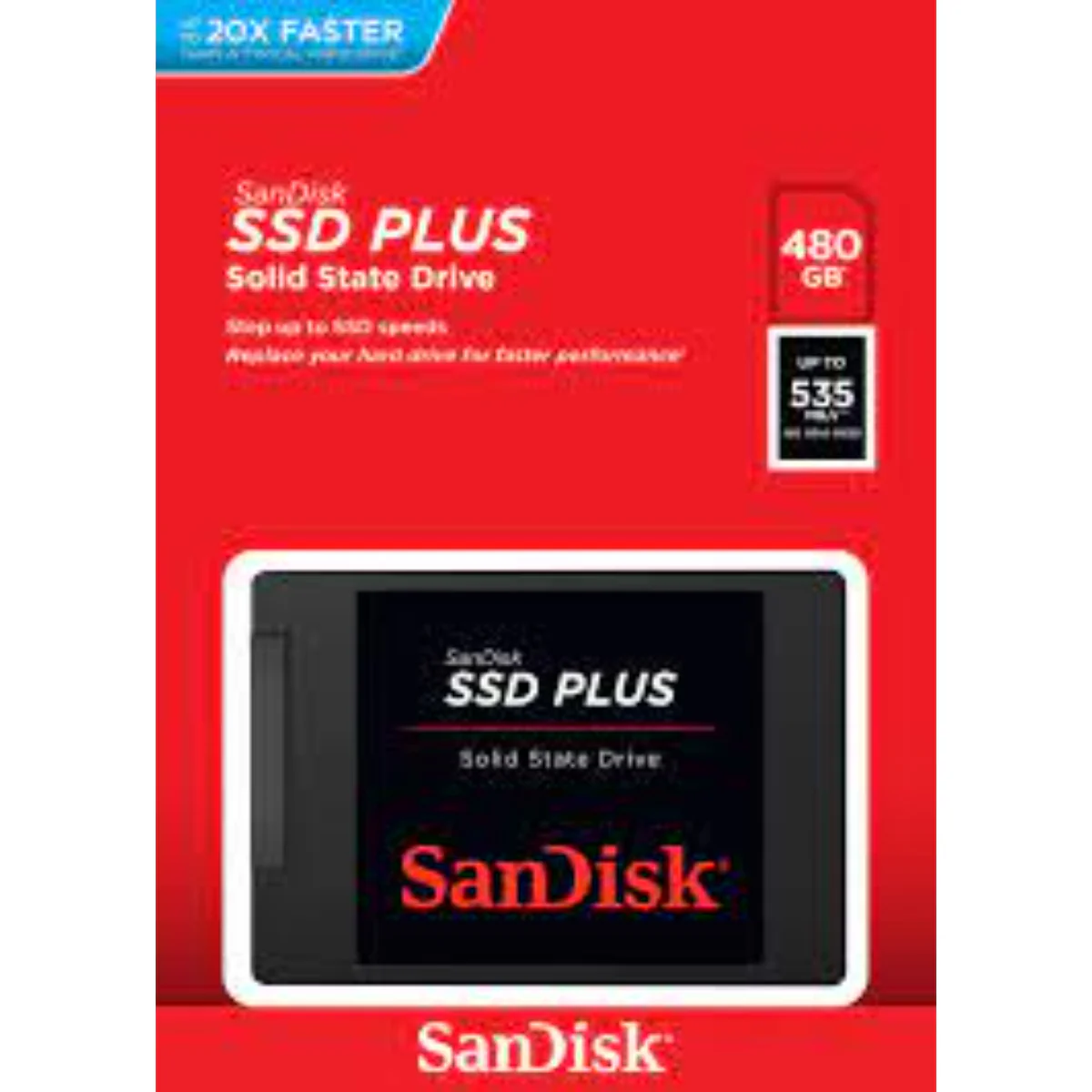 כונן פנימי SanDisk SSD PLUS 2.5” SATA SSD 480GB - Image 2