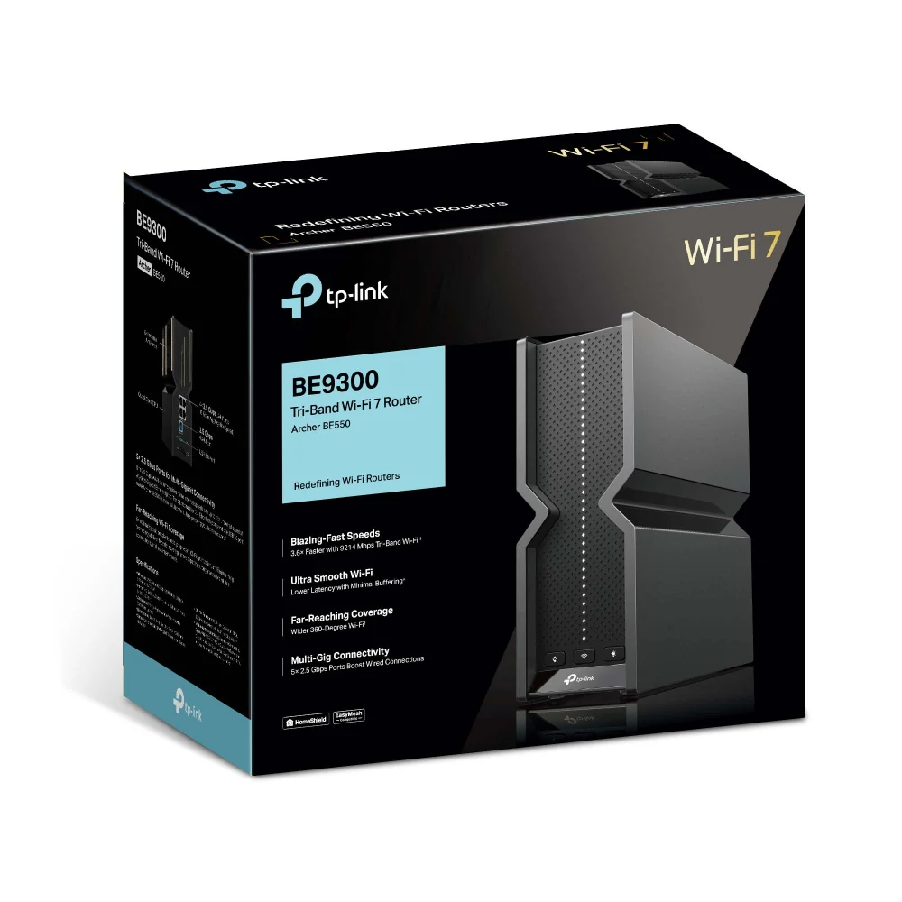 נתב אלחוטי TP-Link Archer BE550 BE9300 WI-FI7 - Image 6