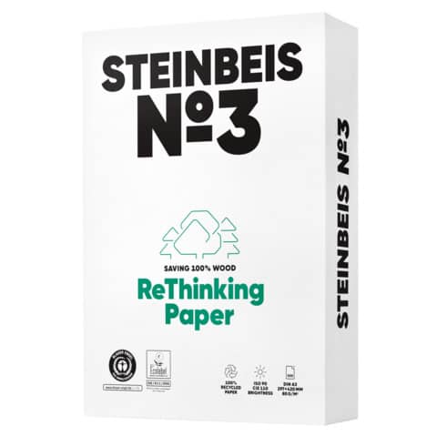 נייר צילום ממוחזר 100% גוון לבן Steinbeis Purewhite