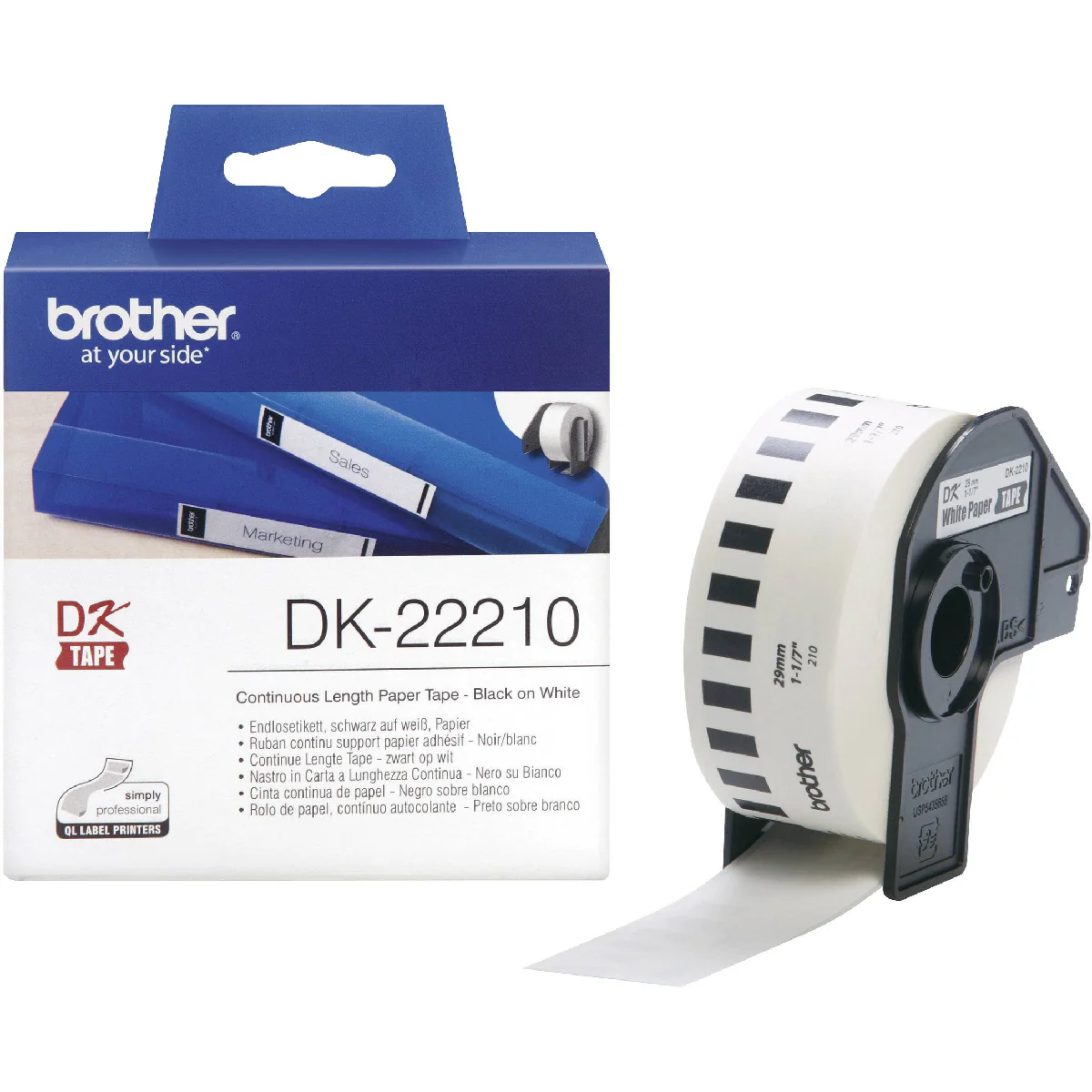 סרט מדבקה Brother DK-22210