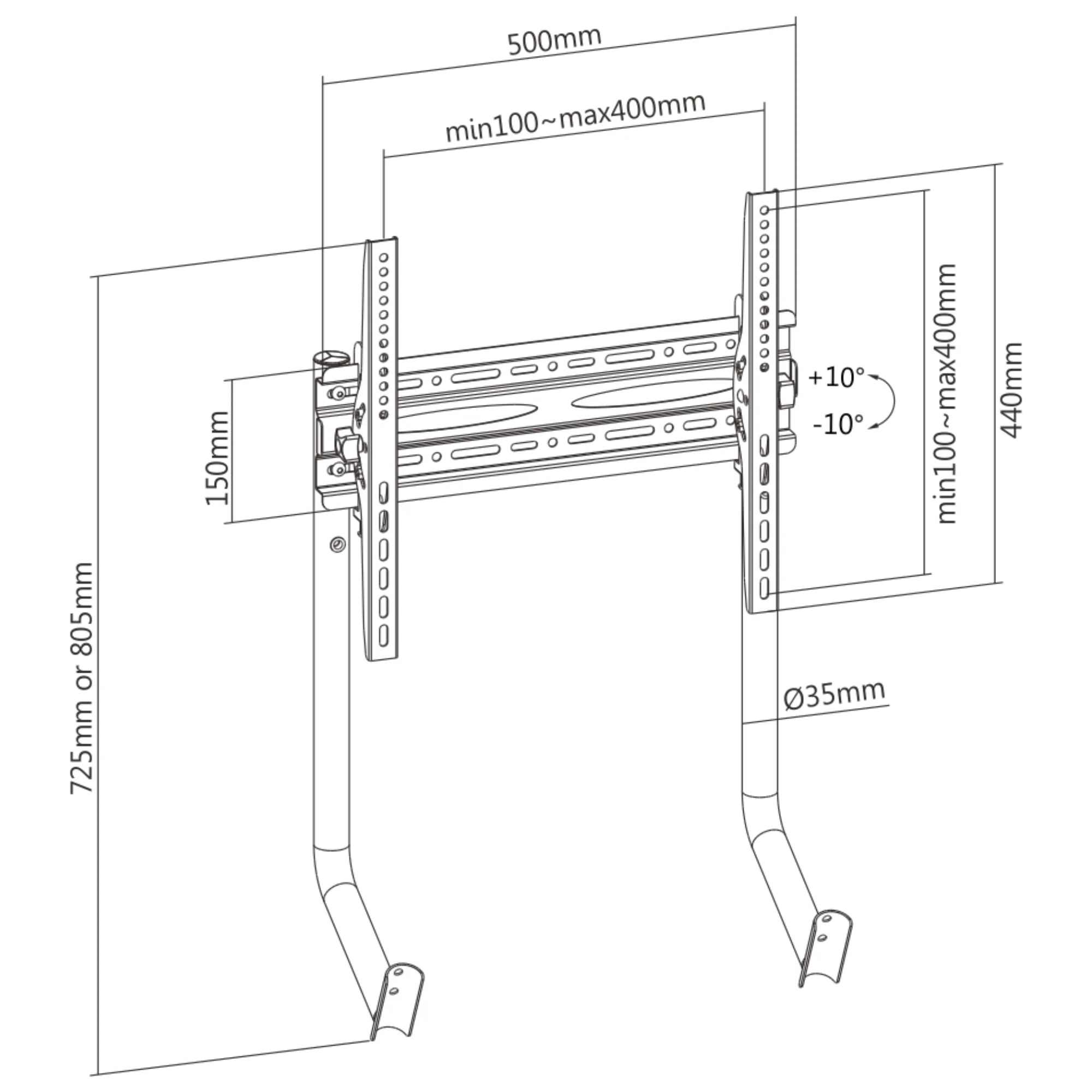 מתקן למסך Oplite Gt3 Monitor Mount - Image 5