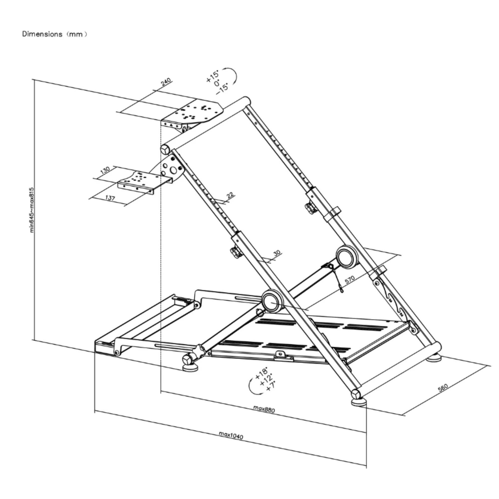 מעמד להגה Oplite Wheel Stand GT Pro - Image 5