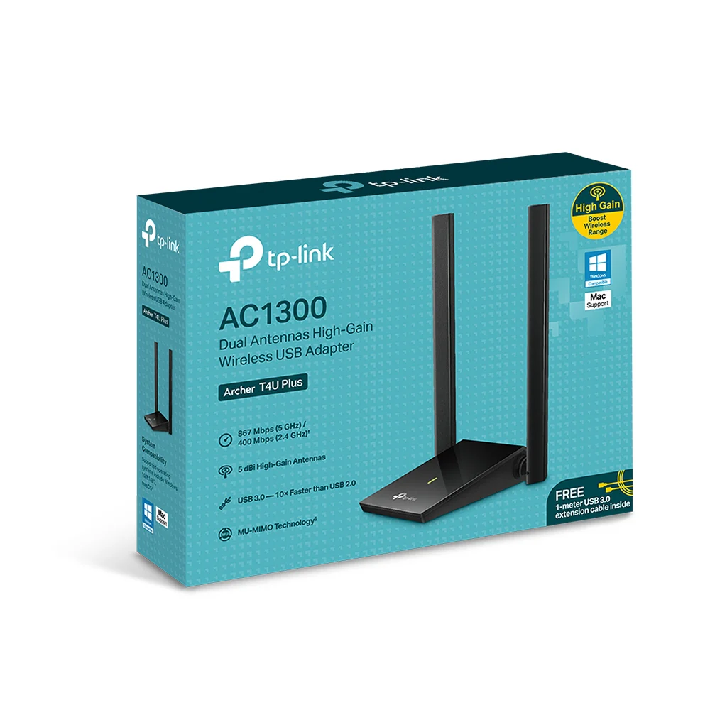 כרטיס רשת USB אלחוטי AC1300 Archer T4U Plus Tp-Link - Image 4