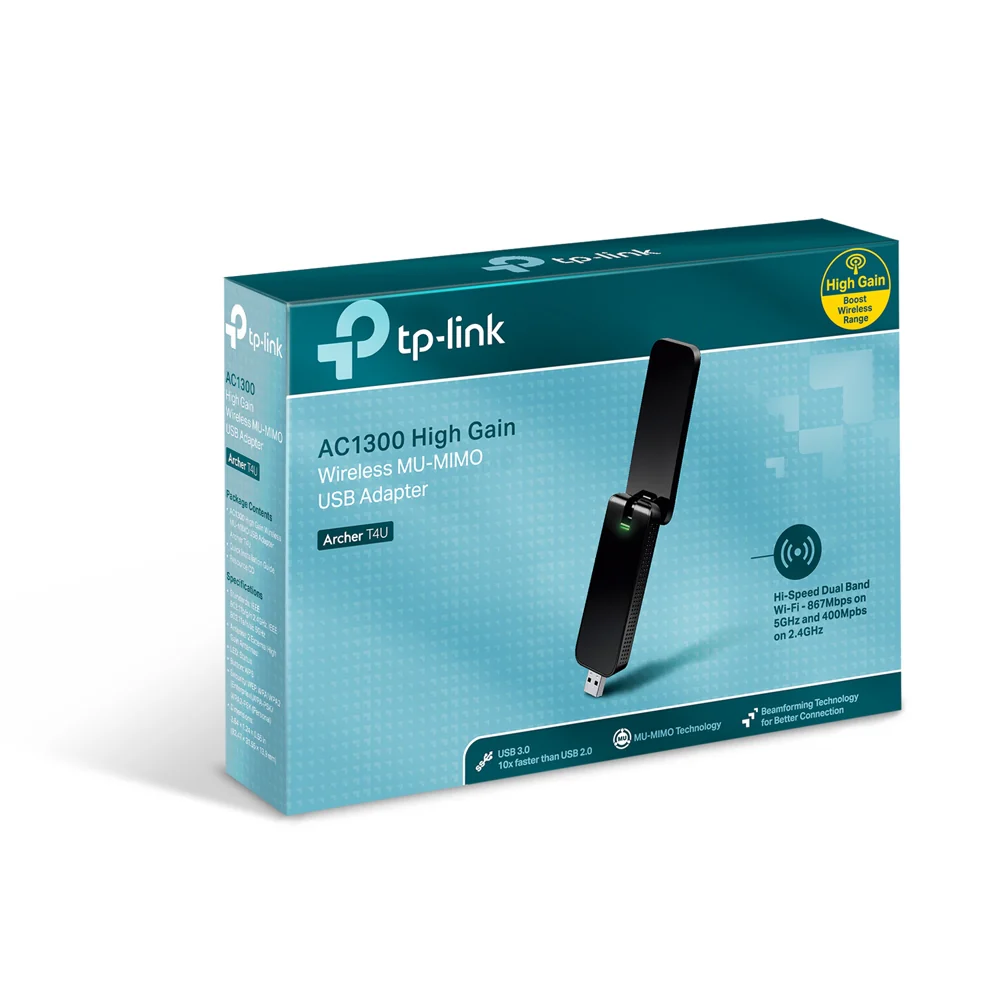 כרטיס רשת USB אלחוטי AC1300 Archer T4U Tp-Link - Image 3