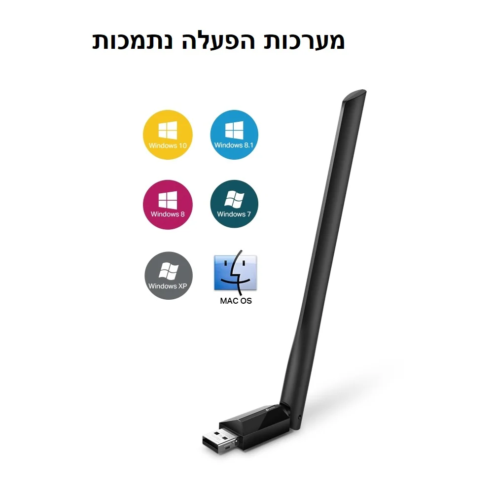 כרטיס רשת USB אלחוטי AC600 Archer T2U Plus Tp-Link - Image 4