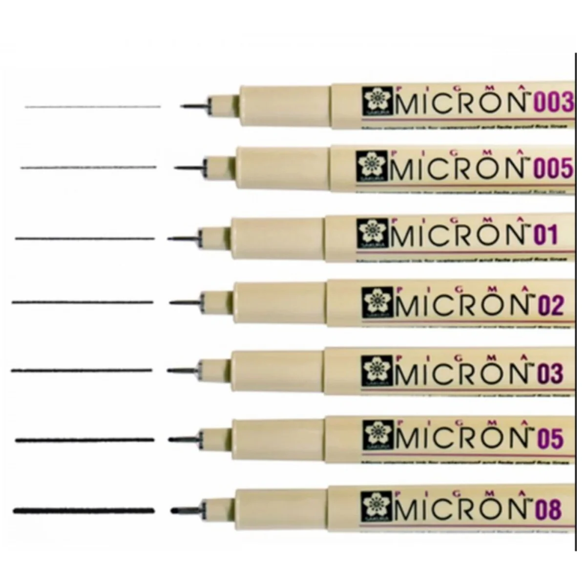 רפידוגרף 005 שחור-Sakura Pigma Micron - Image 3