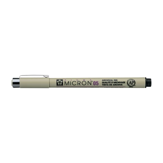 רפידוגרף 05 שחור-Sakura Pigma Micron - Image 5