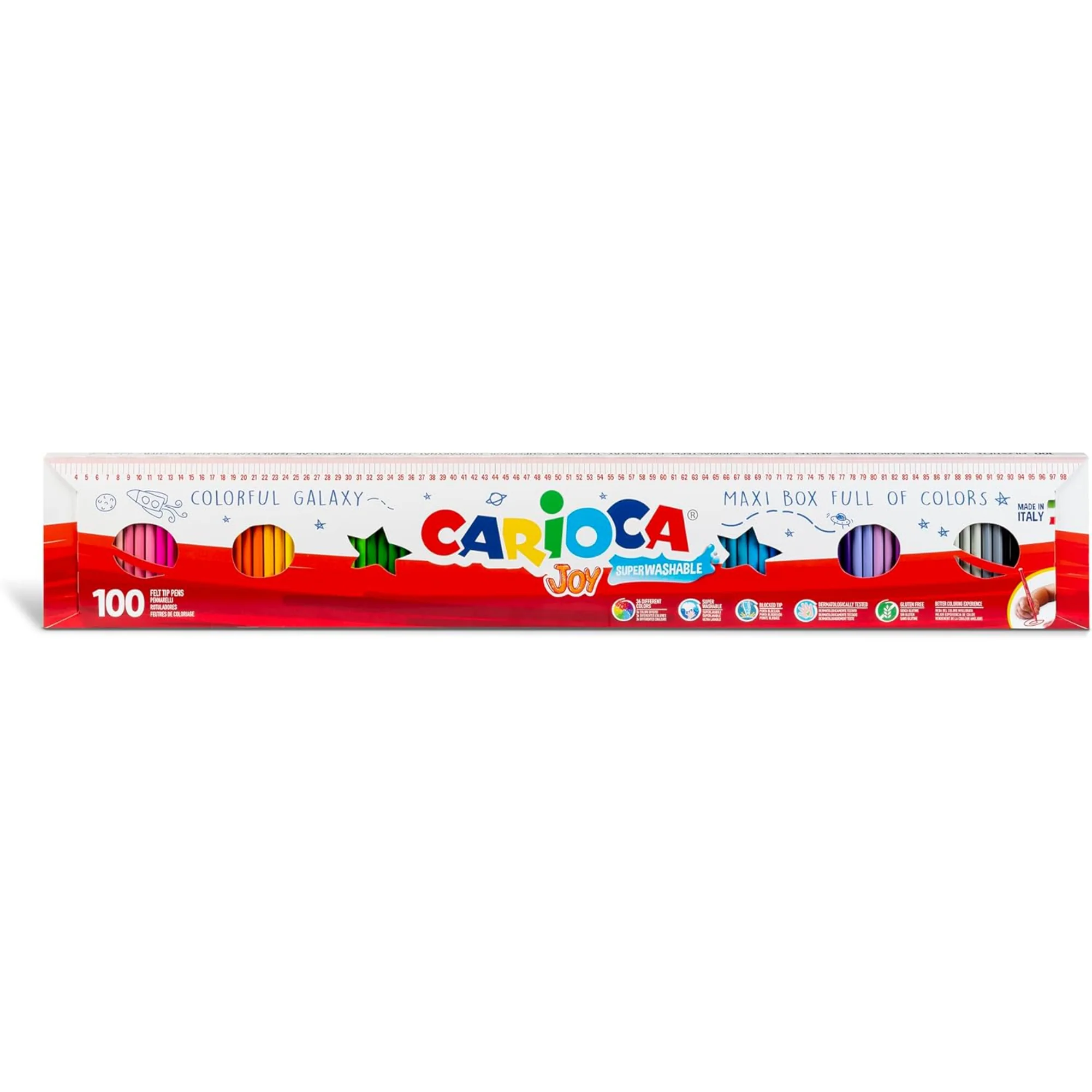 מארז ענק 100 טושים - Carioca Joy
