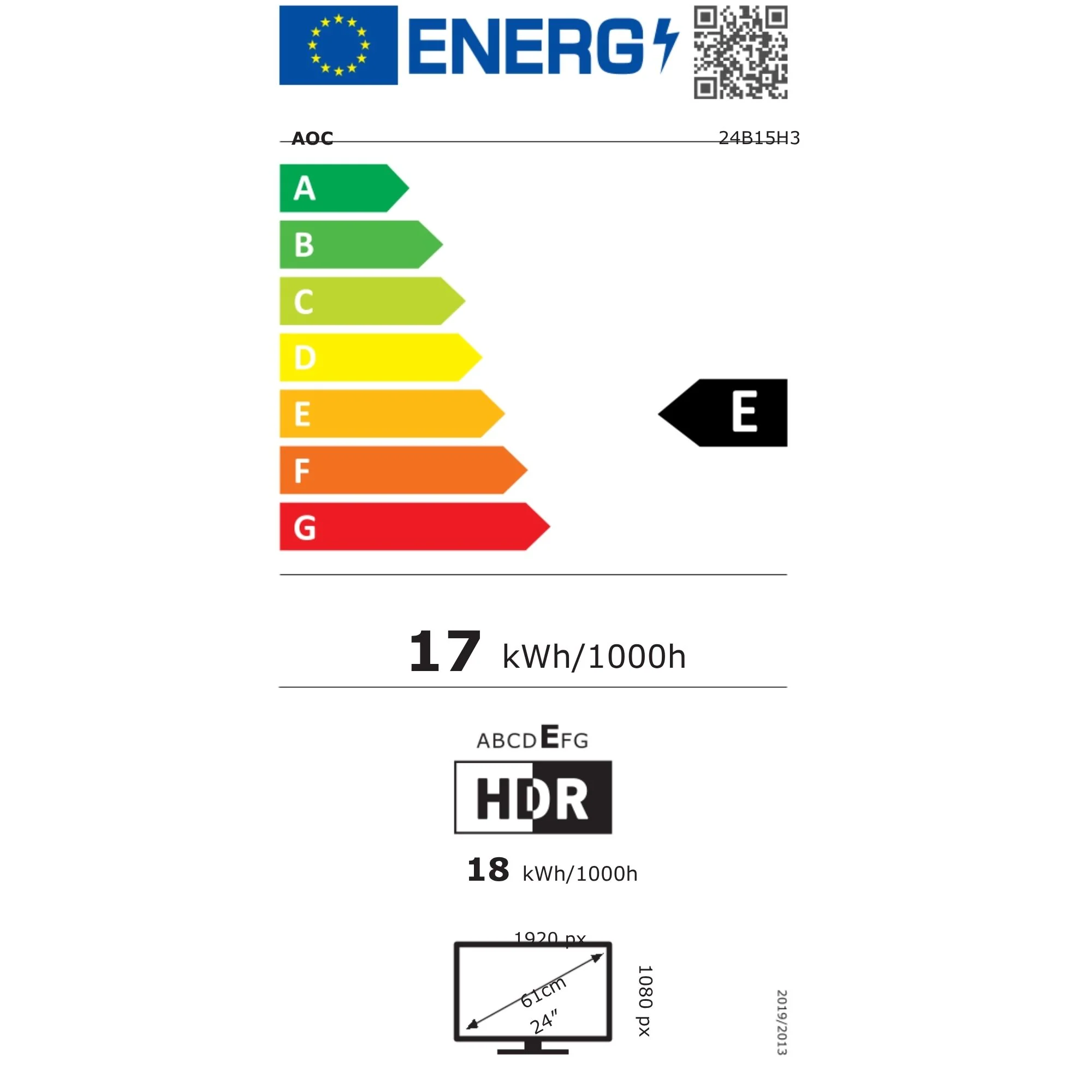 מסך מחשב "23.8 AOC 24B15H3 FHD 120Hz IPS - Image 9