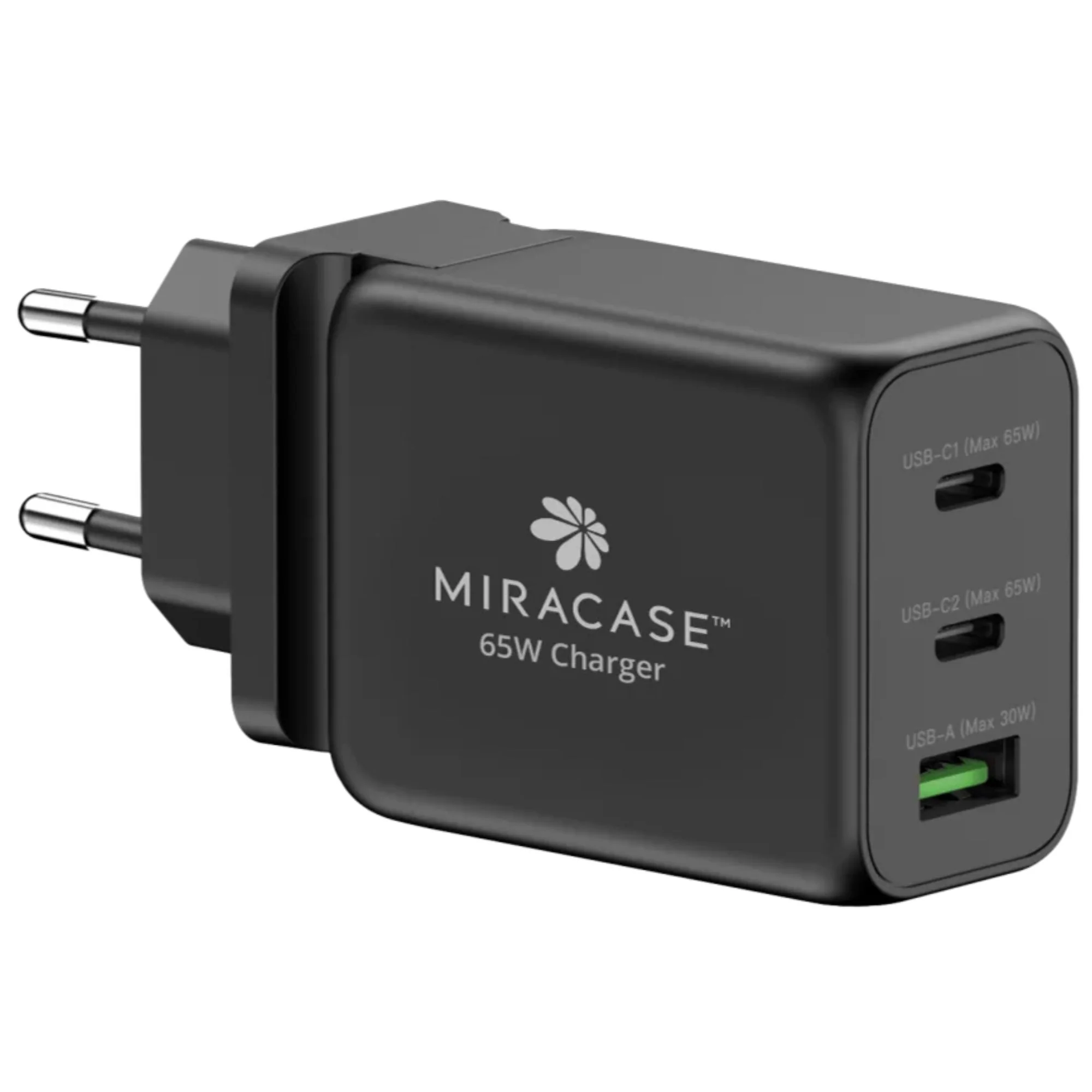 מטען קיר אוניברסלי מהיר דגם MWC65U Miracase שחור - Image 2