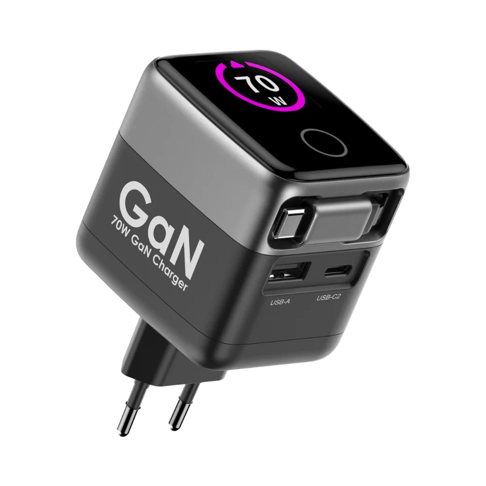מטען קיר 70W עם כבל USB-C דגם MWC70RC Miracase - Image 2