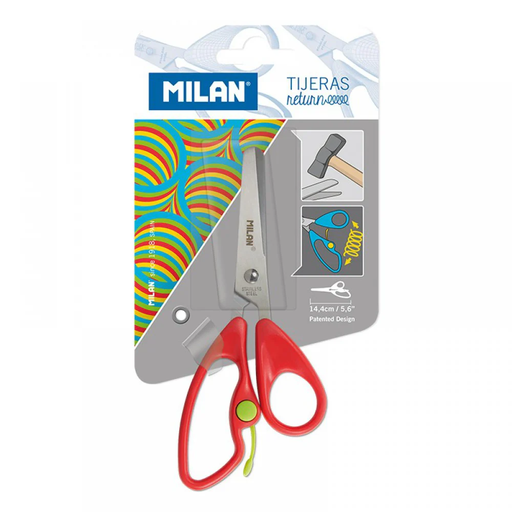 מספריים 5.6 ללימוד גזירה נכונה Milan- מעורב צבעים