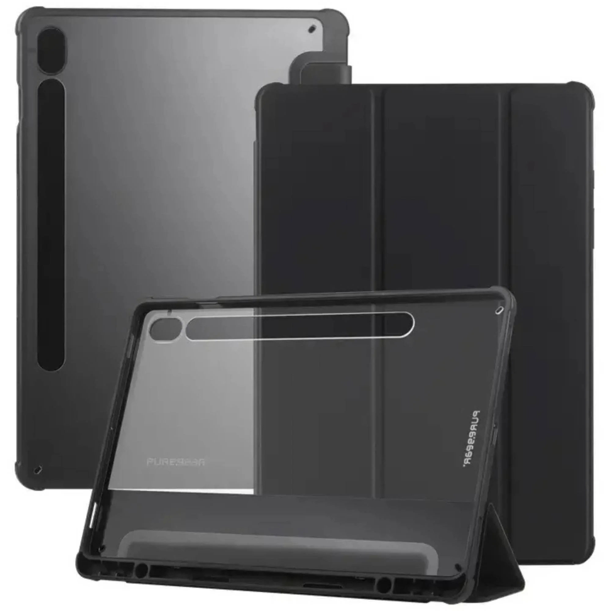 כיסוי ל-Galaxy Tab A11 Plus עם מגן זכוכית PureGear Folio Cover - Image 2