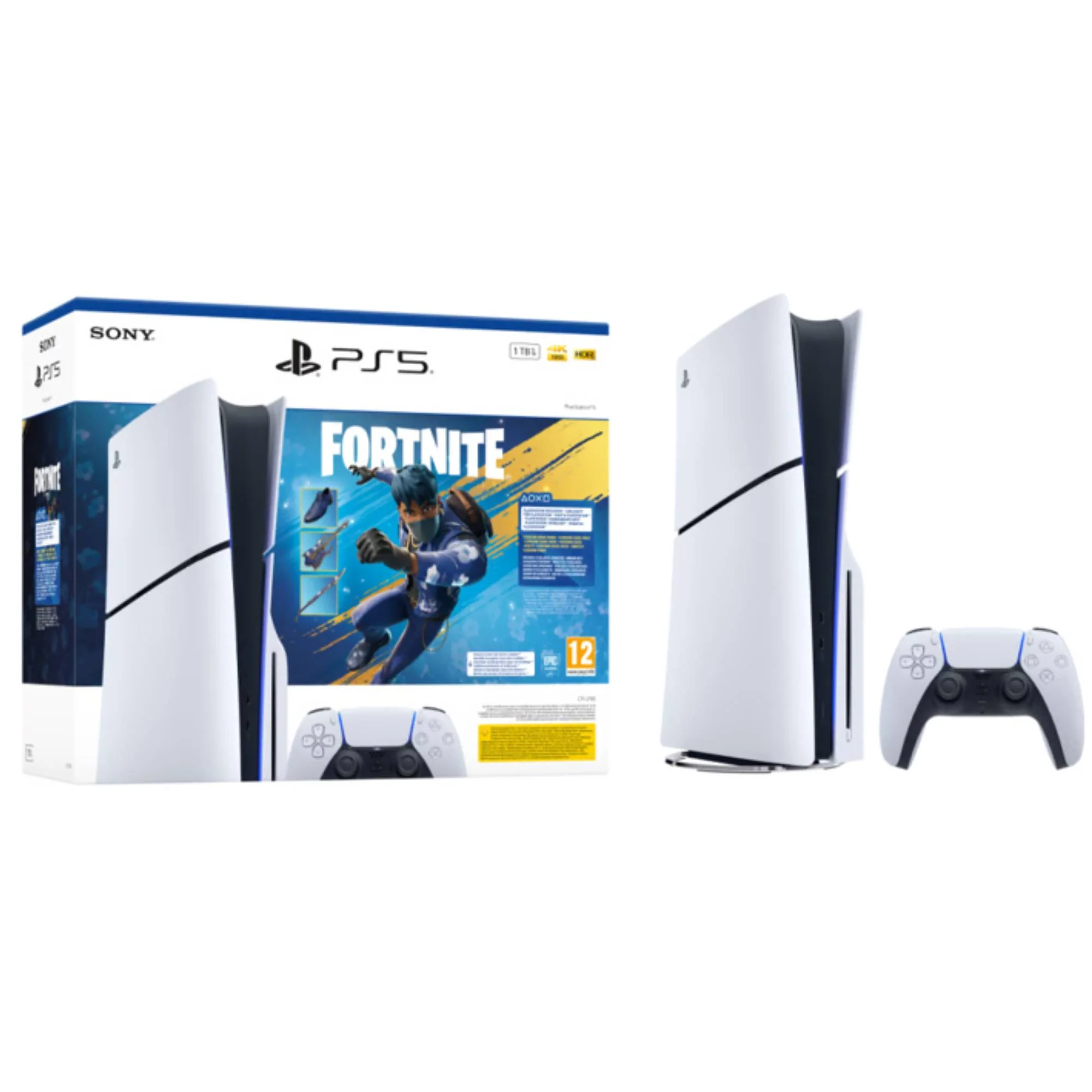 קונסולה PS5 Blu Ray Edition 1TB כולל שובר למשחק  Fortnite Flowering Chaos - Image 3