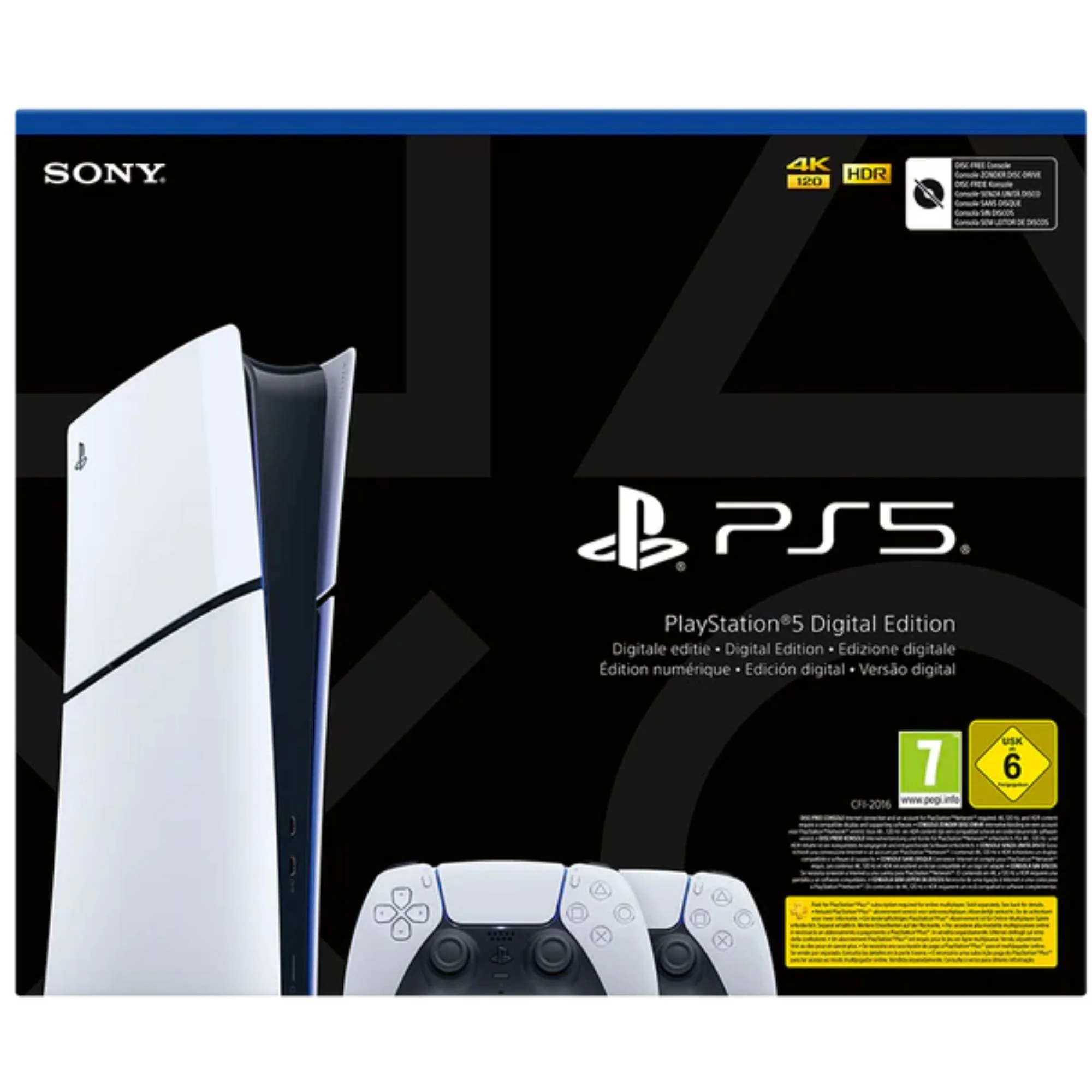 קונסולה PS5 Digital Edition 825GB עם 2 בקרים - Image 3
