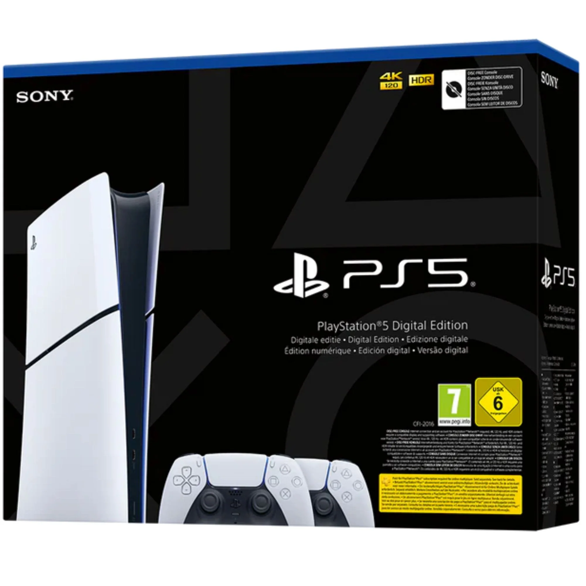 קונסולה PS5 Digital Edition 825GB עם 2 בקרים - Image 4