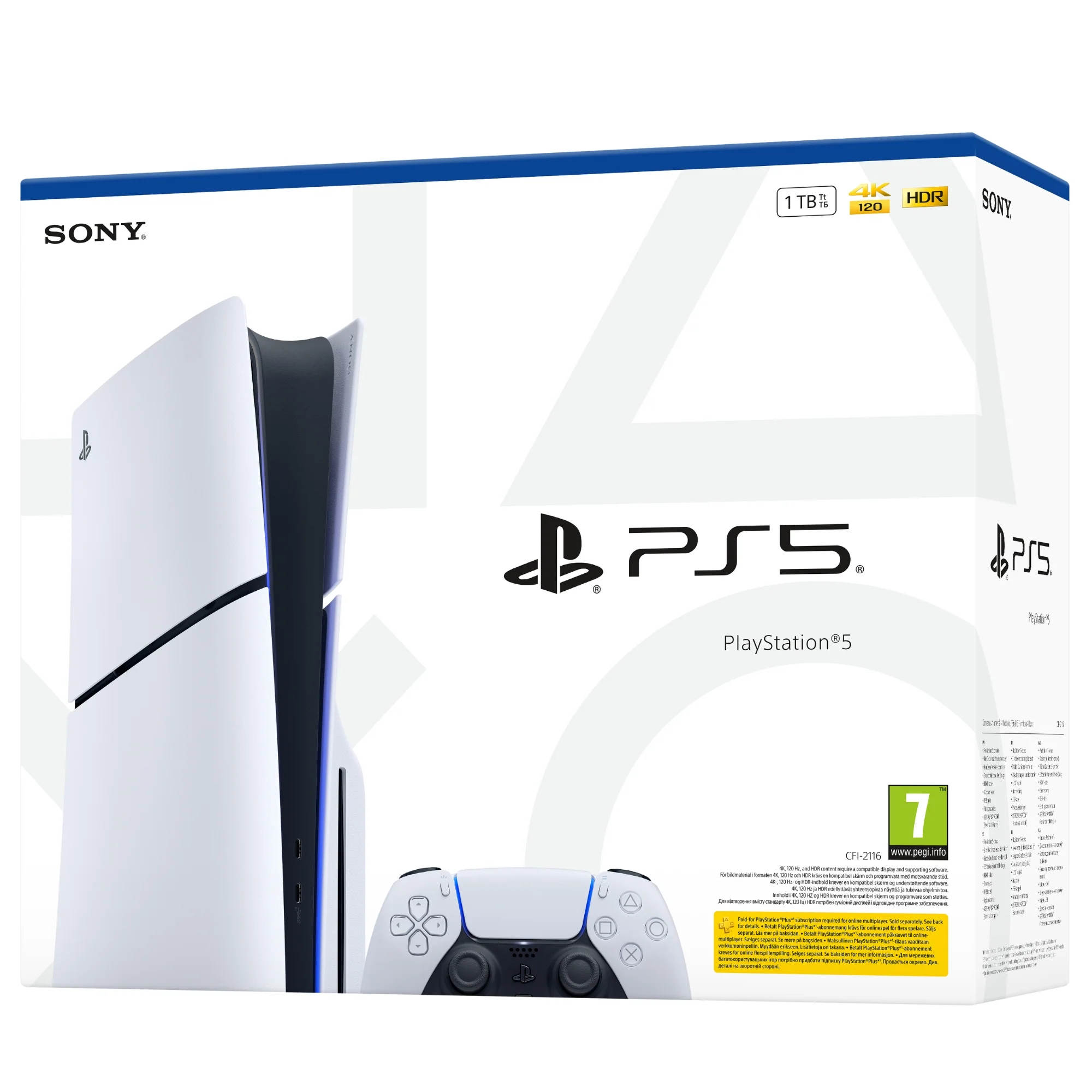 קונסולה Sony PS5 Blu Ray Slim 1TB New - Image 4
