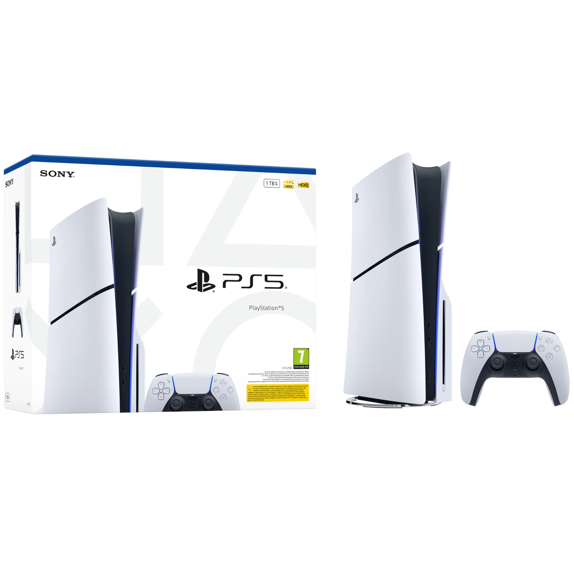 קונסולה Sony PS5 Blu Ray Slim 1TB New - Image 5